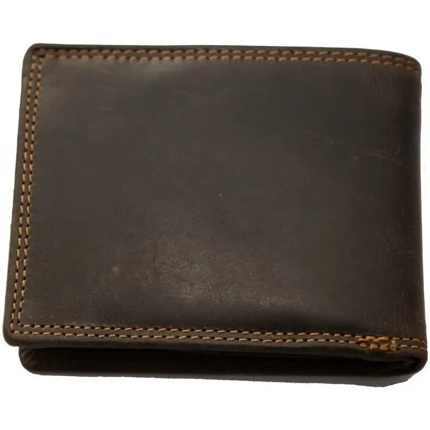Compact Bifold Leather Wallet