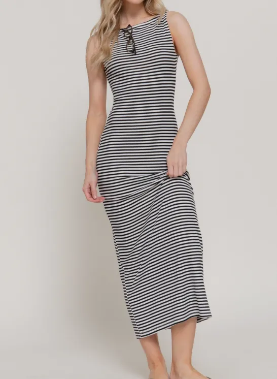 Striped Everyday Midi Dress