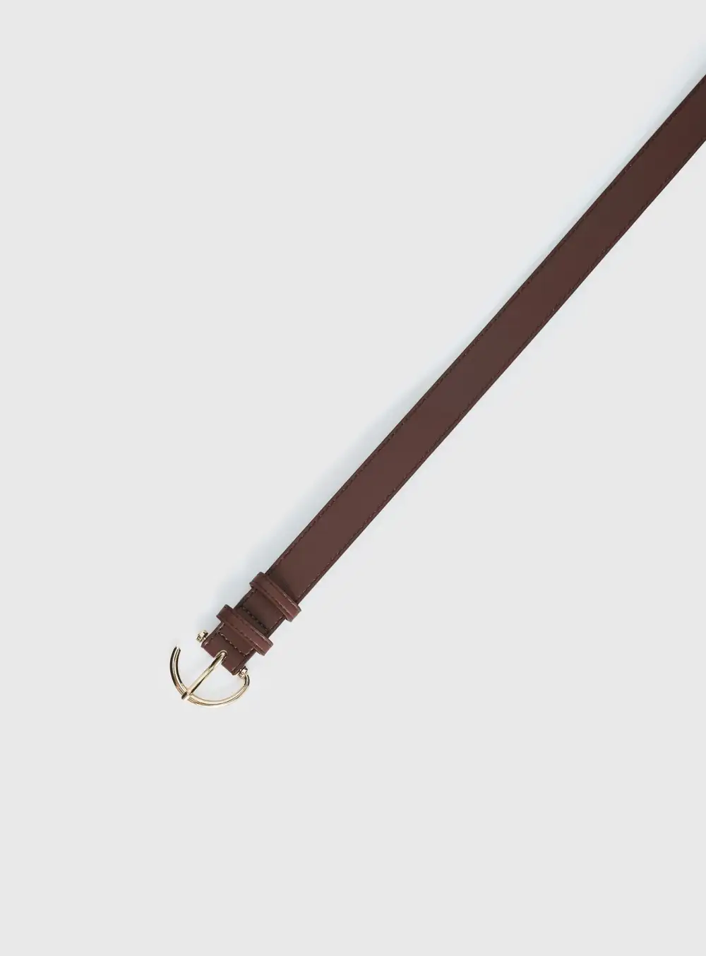 Lounge Buckle Faux Leather Belt