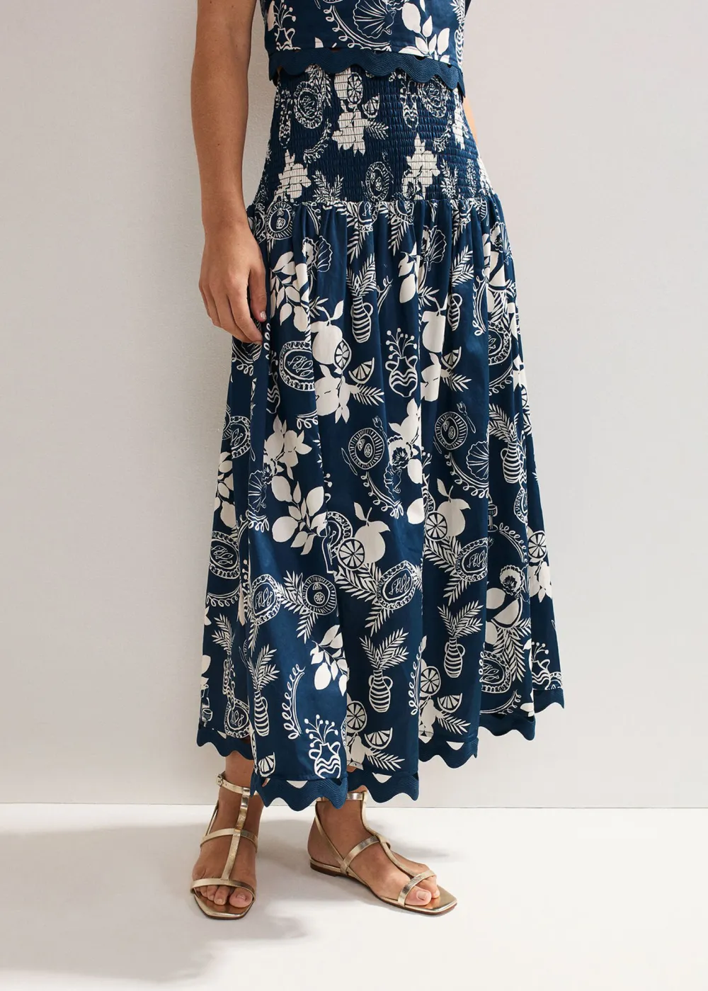 Casual Cartoon Print Skirt