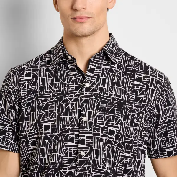 Everyday Print Short Sleeve Camp Shirt