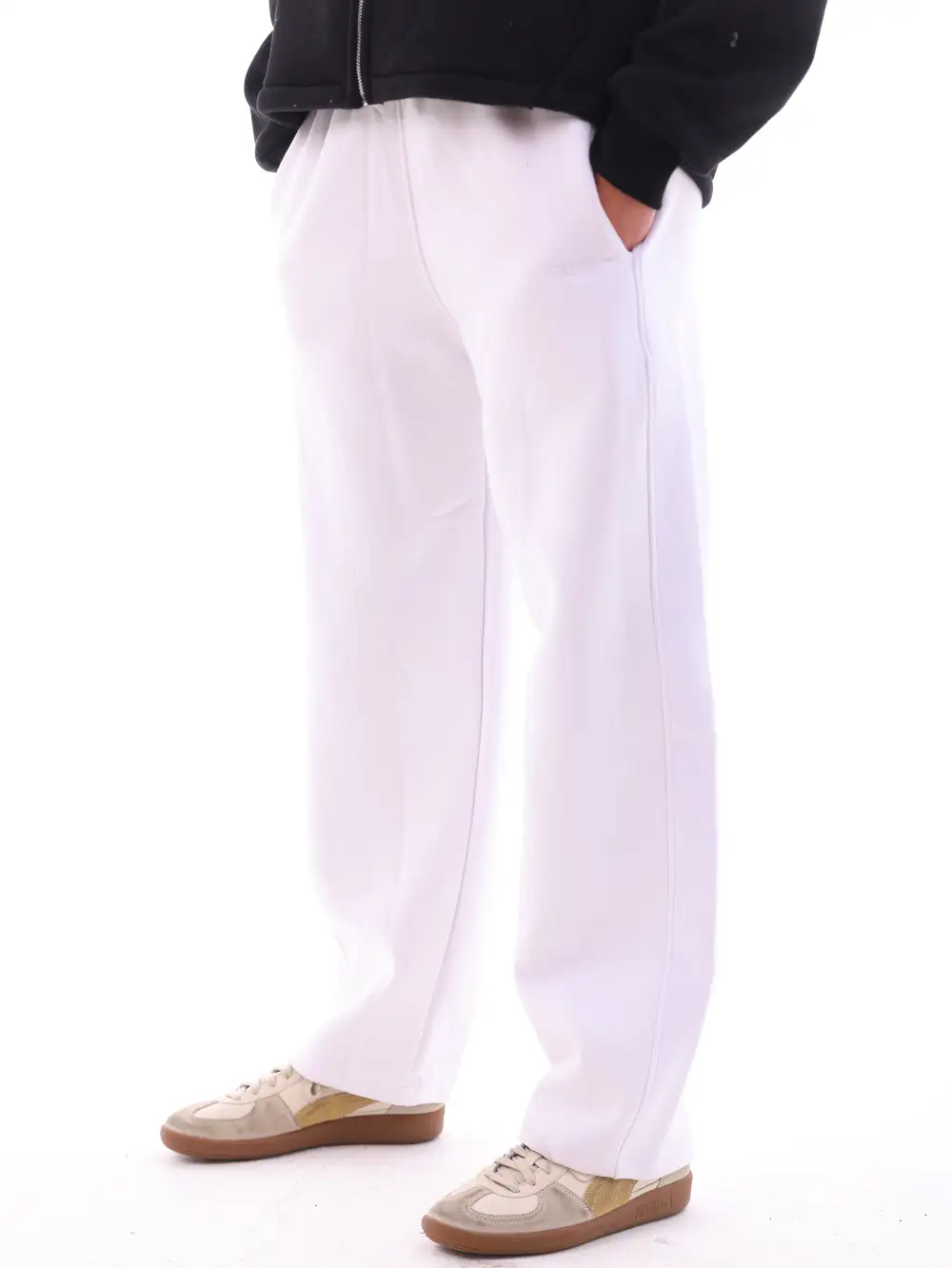 Travel Ready Wide Leg Fleece Jogger Pants