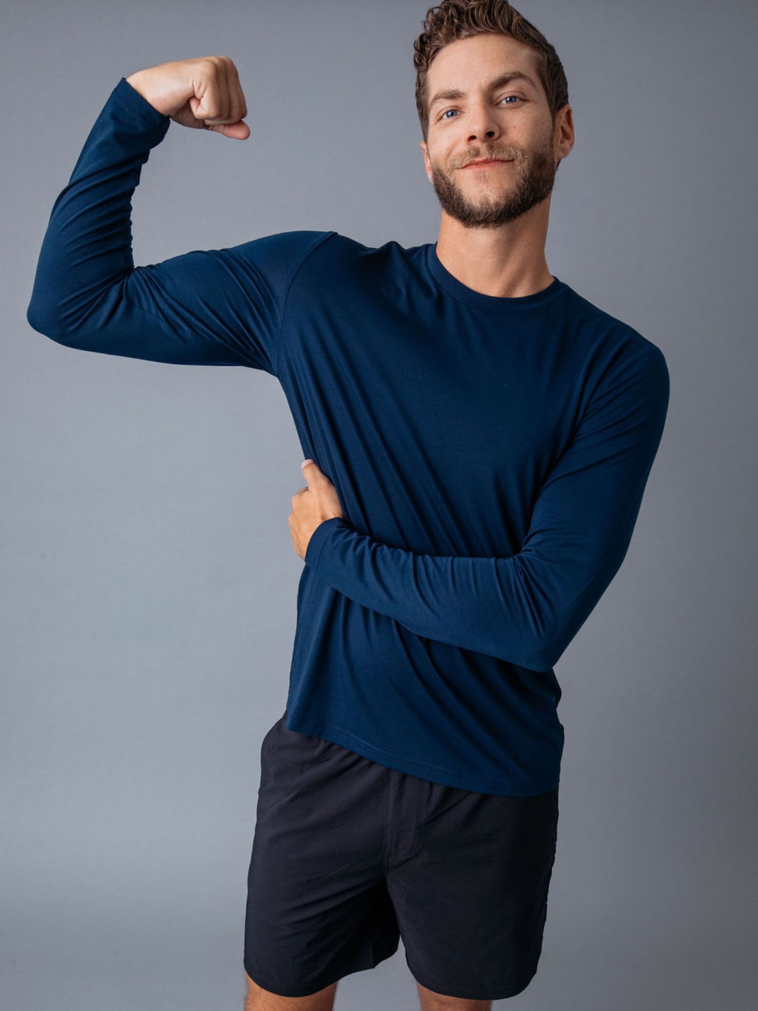 Navy Performance Long Sleeve Crew