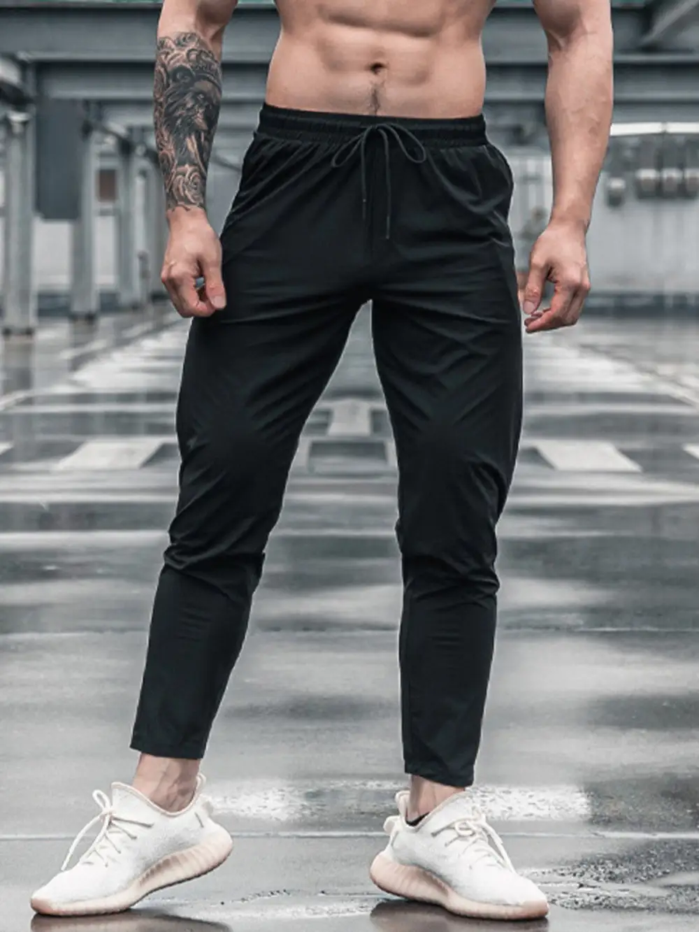 Stretch Slim Fit Jogger Workout Pants Lightweight