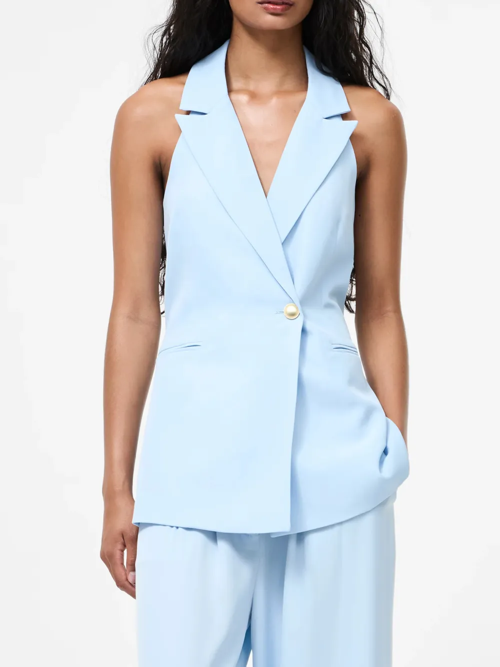 Slim Fit Business Style Sleeveless Vest Jacket