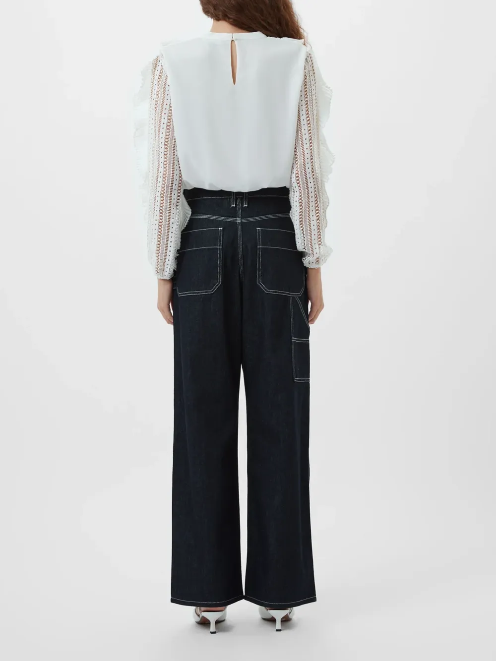 Cotton Sweat-Wicking Art Ruffled Shirt