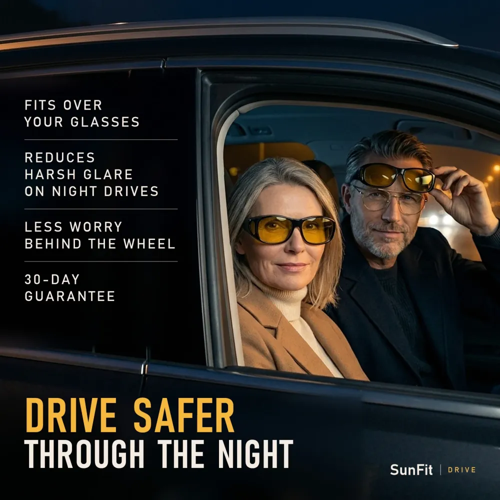 Polarized glasses for day and night driving