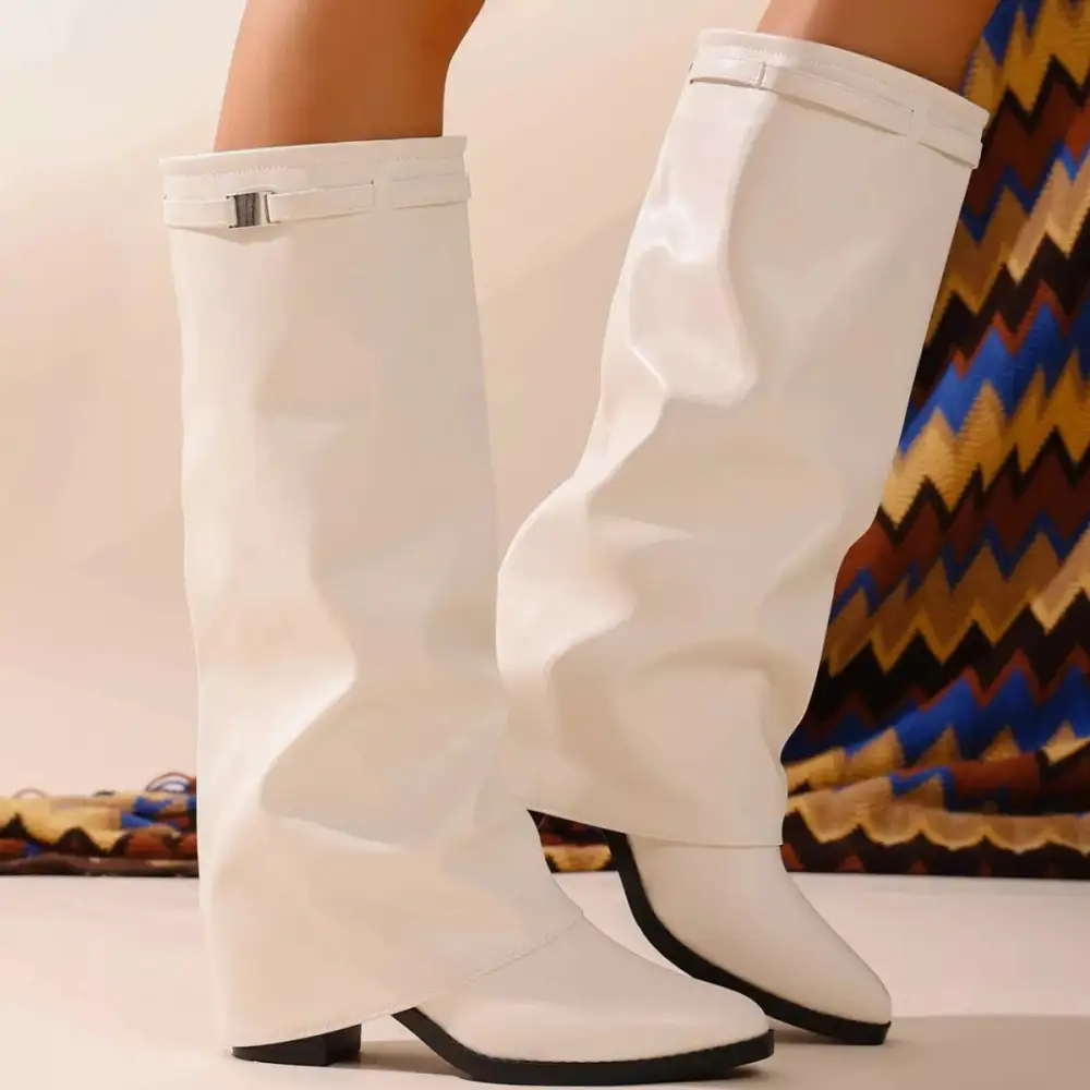 Essential Pointed Toe Block Heel Boots
