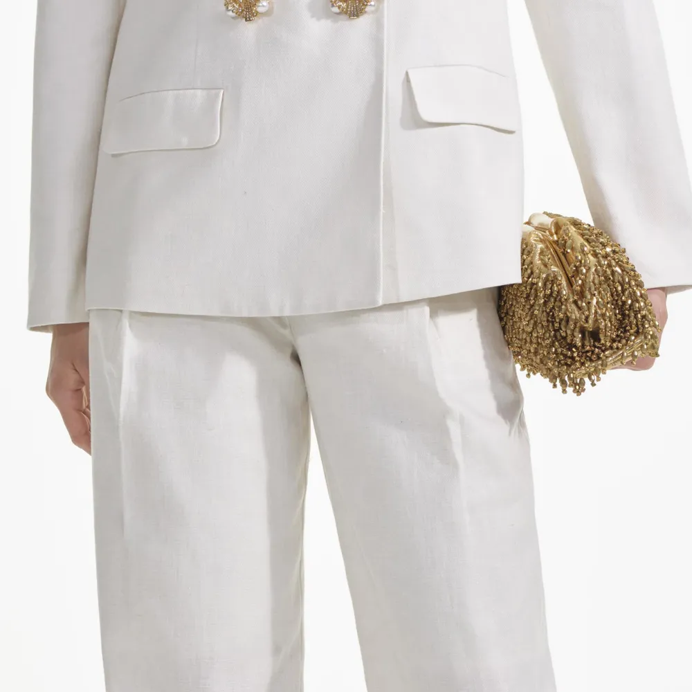 White Linen Trousers