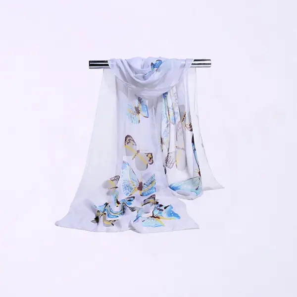 Butterfly Print Light Scarf