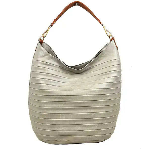 Striped Tote Shoulder Bag