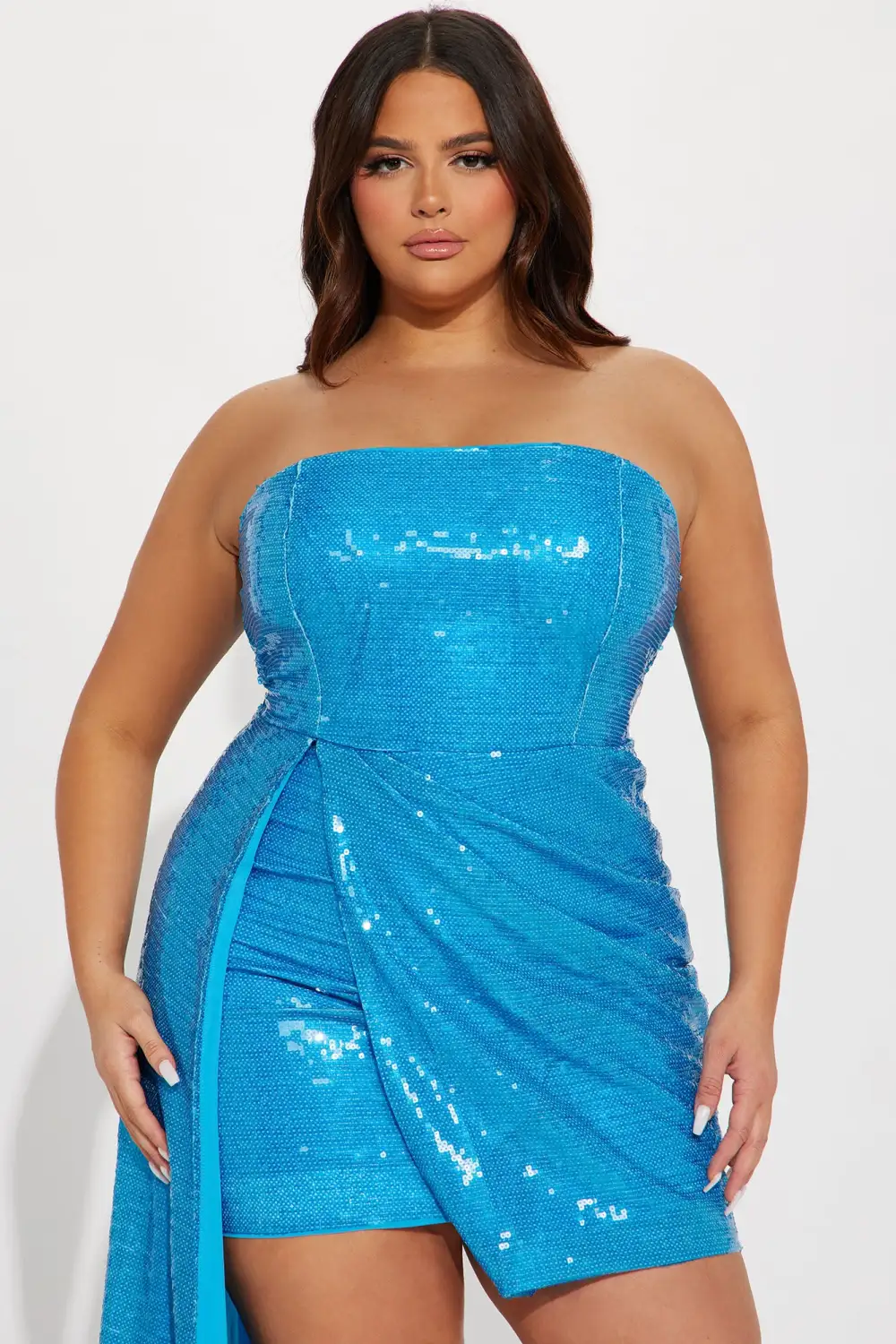 Her World Mini Dress - Turquoise