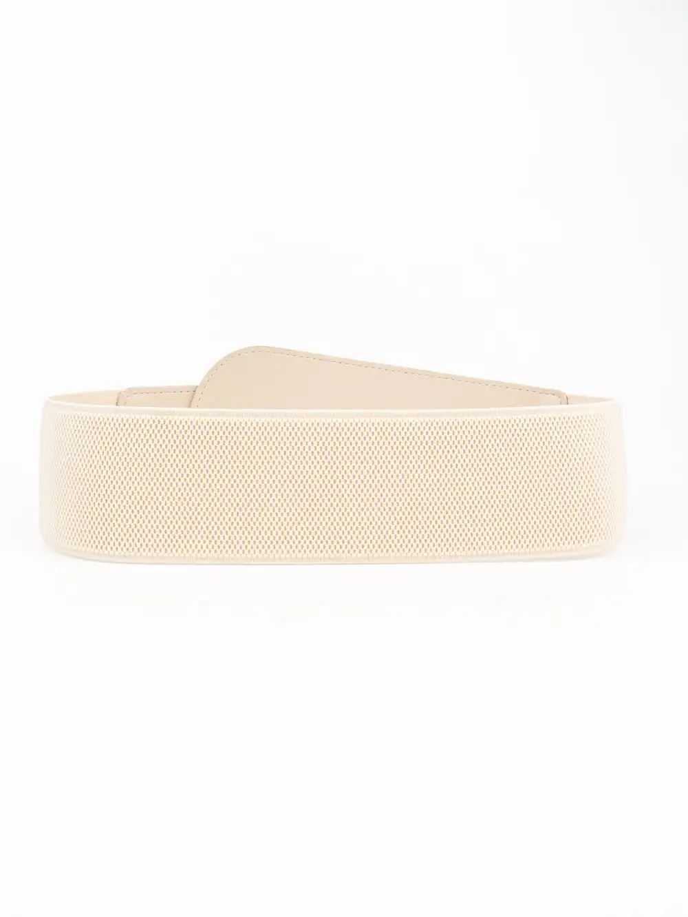 Wide Buckle Stretch Belt