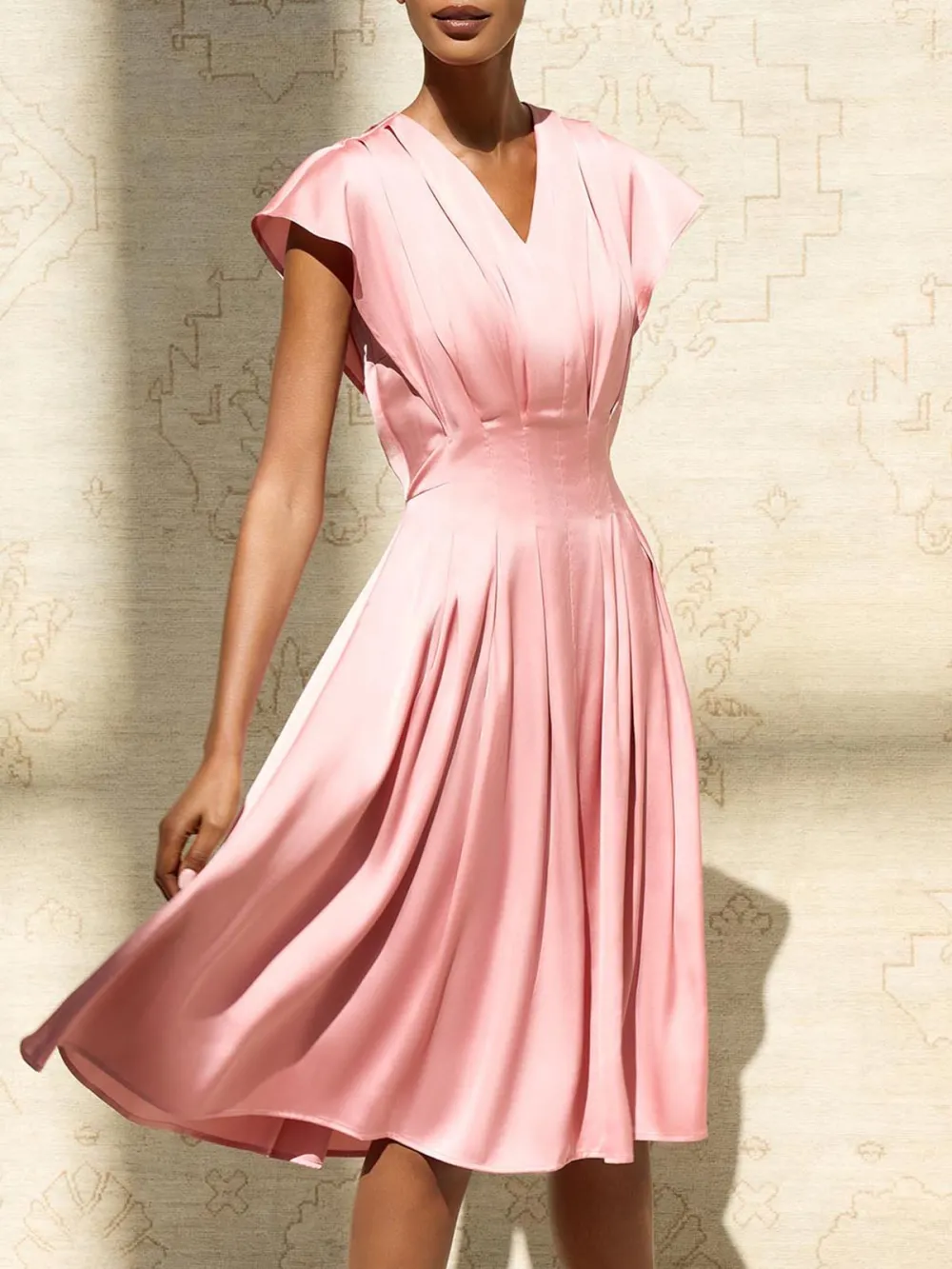 Smooth Little Fly Sleeve Dress