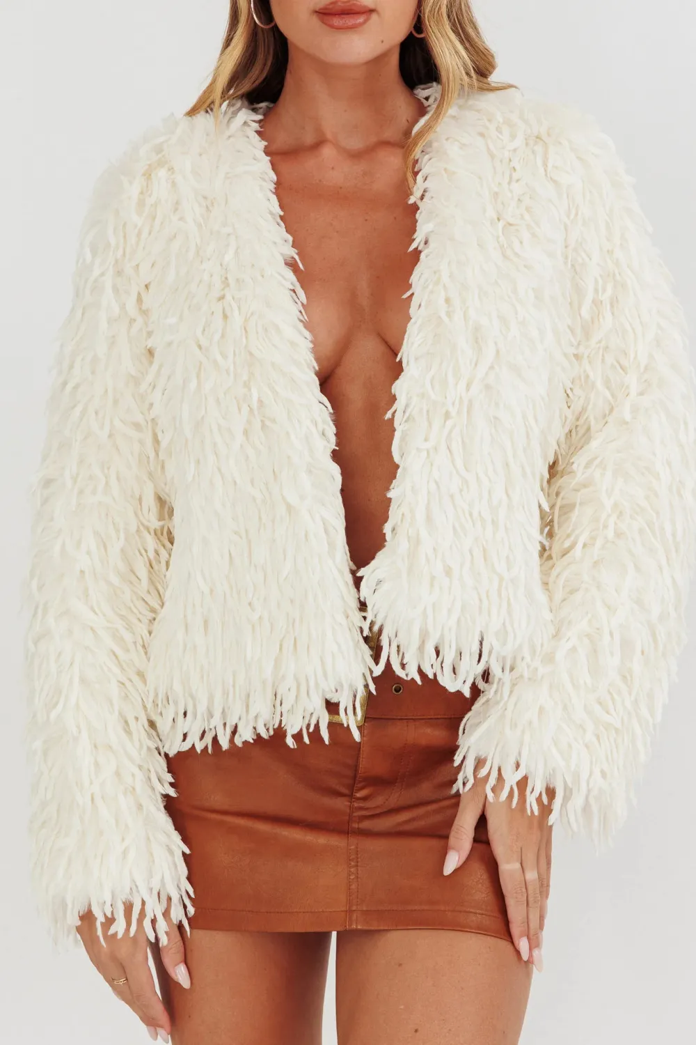 Loose-Fitting Long-Pile Thermal Jacket