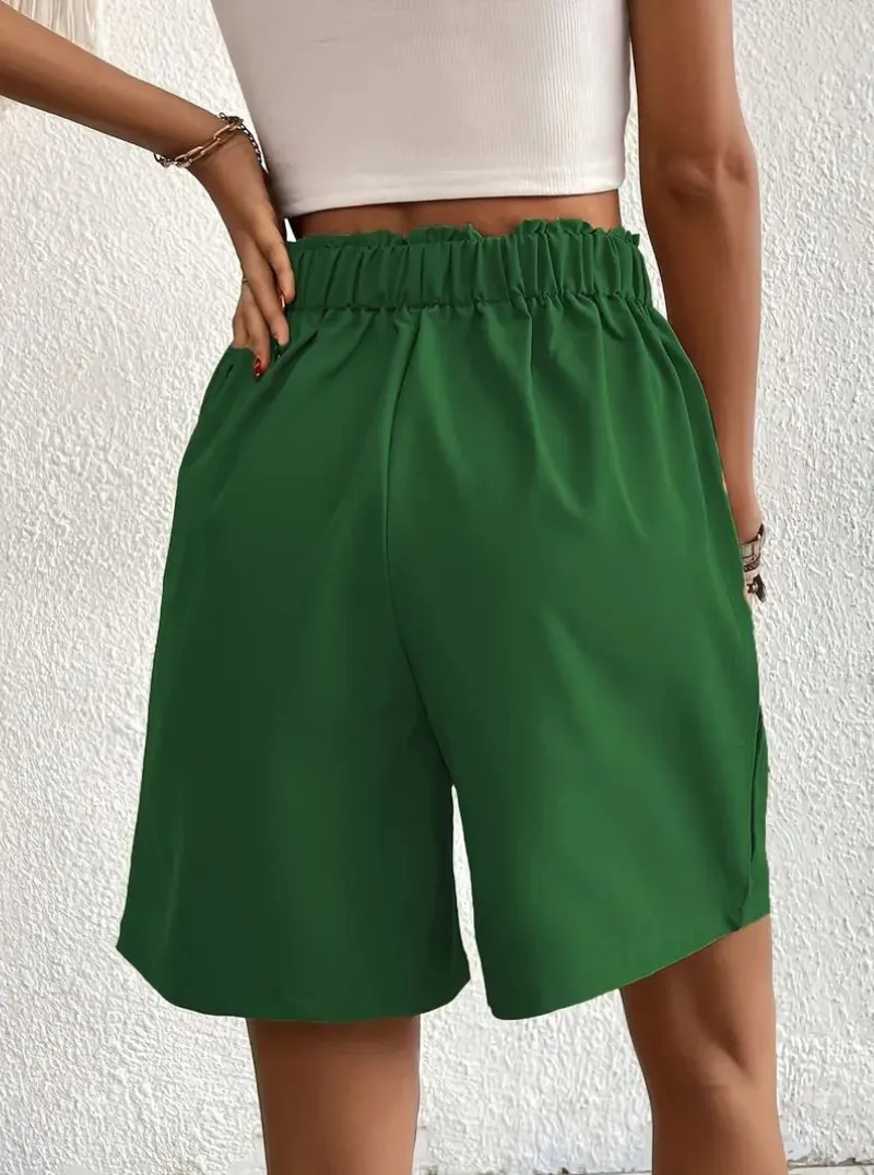 High Waisted Pleated Shorts
