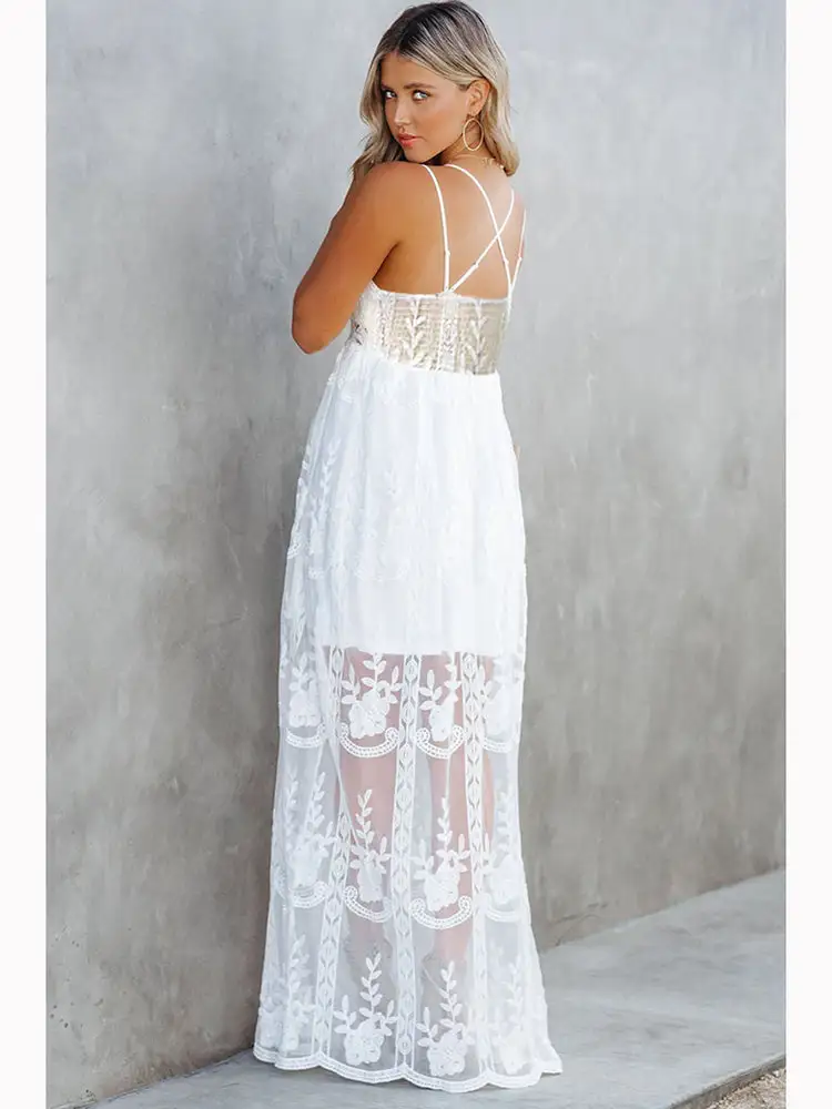 Allure Bohemian Lace Maxi Dress