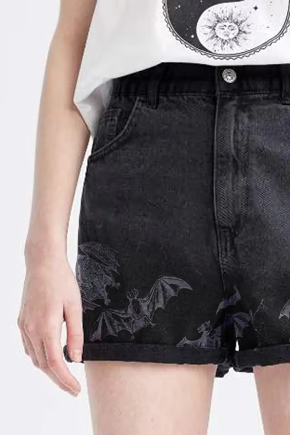 Paperbag Fit Mini Jean Short