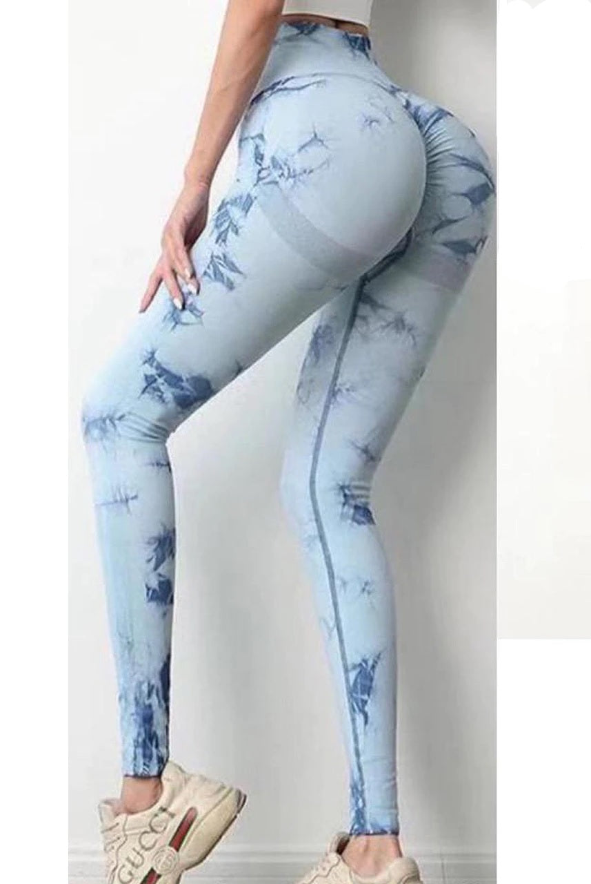 Tie Dye Print Bum Sculpt Leggings - Cecilia