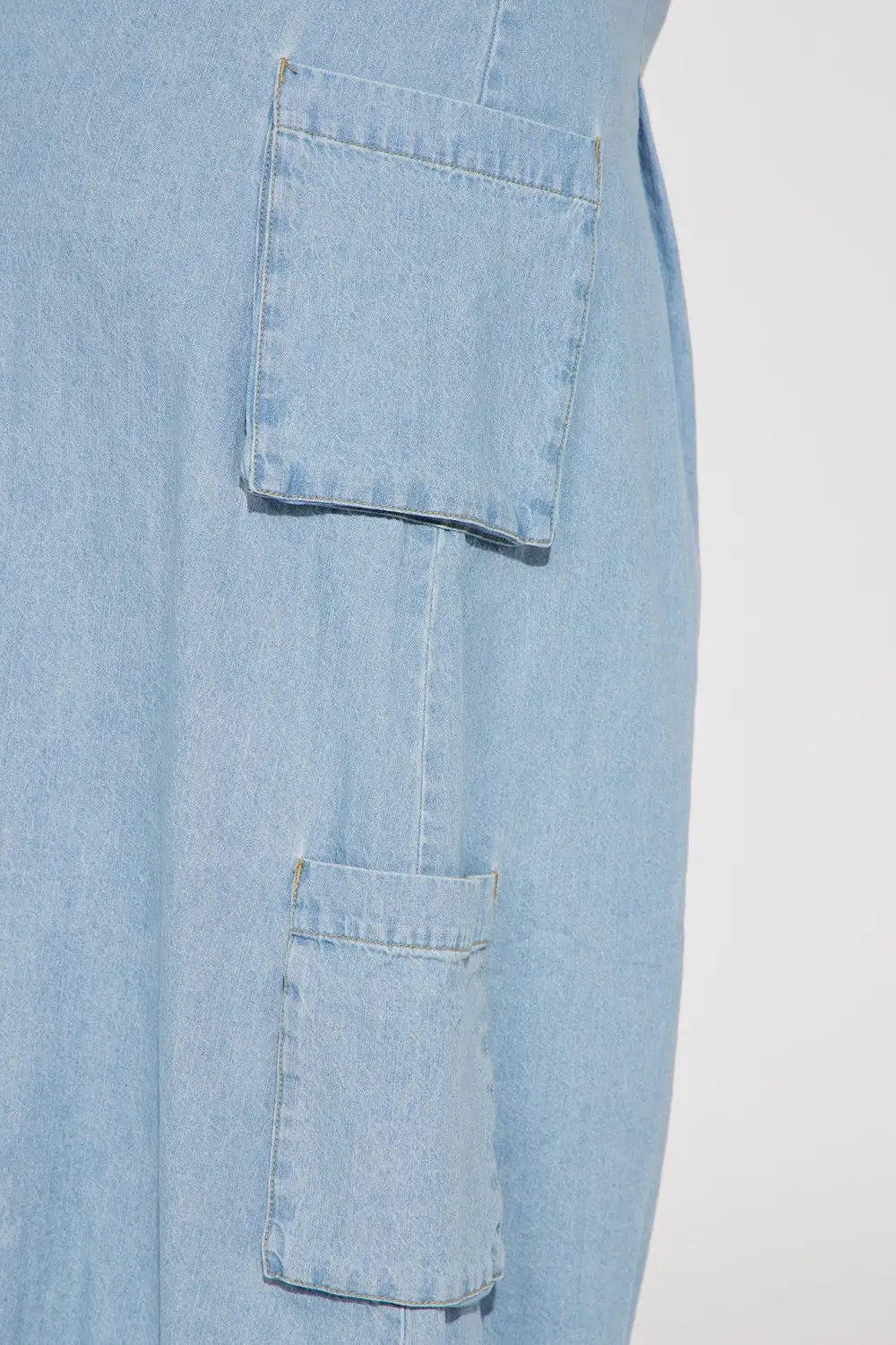 Deena Denim Maxi Dress - Light Wash