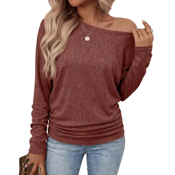 Women's Long Sleeve Ruffle Blouse, Fall Top, Lightweight Sweater