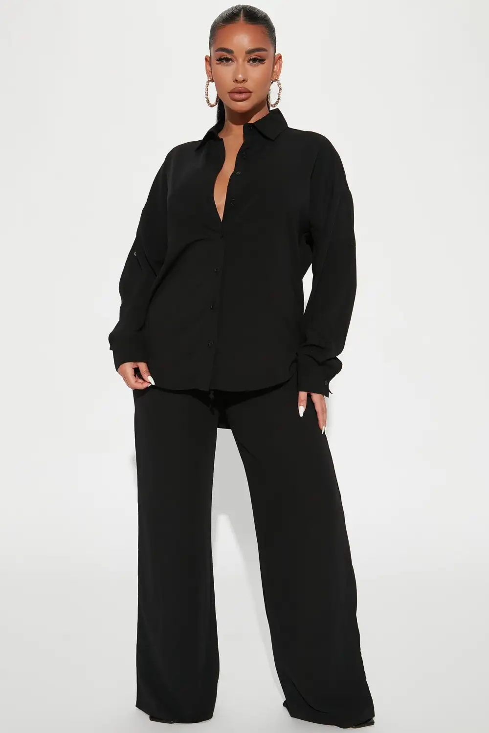 Casual Days Pant Set - Black