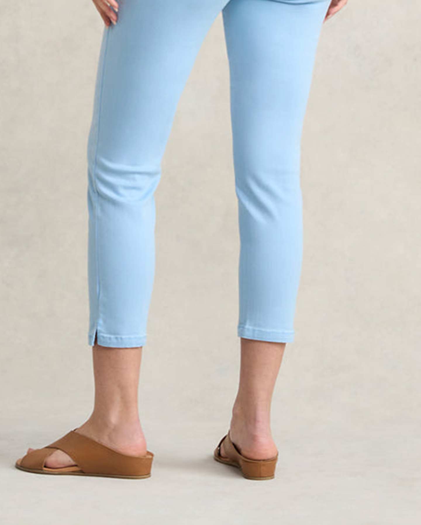 Mid Waist Ankle Length Jeans