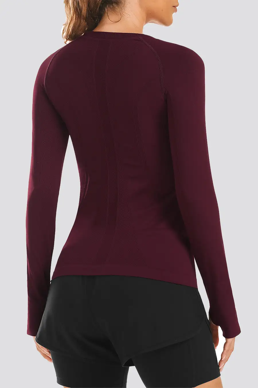 Seamless Long Sleeve Tops （Thumb Hole）