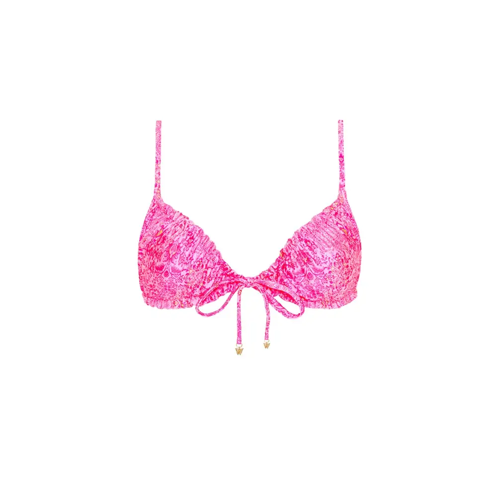 Ruched Bow Bikini Top