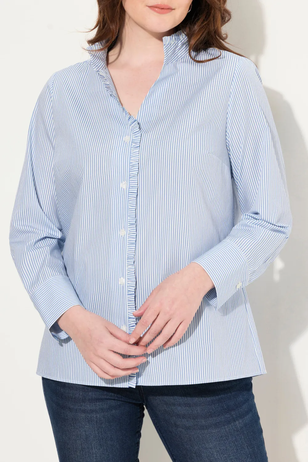 Asymmetric V-Neck Shirt