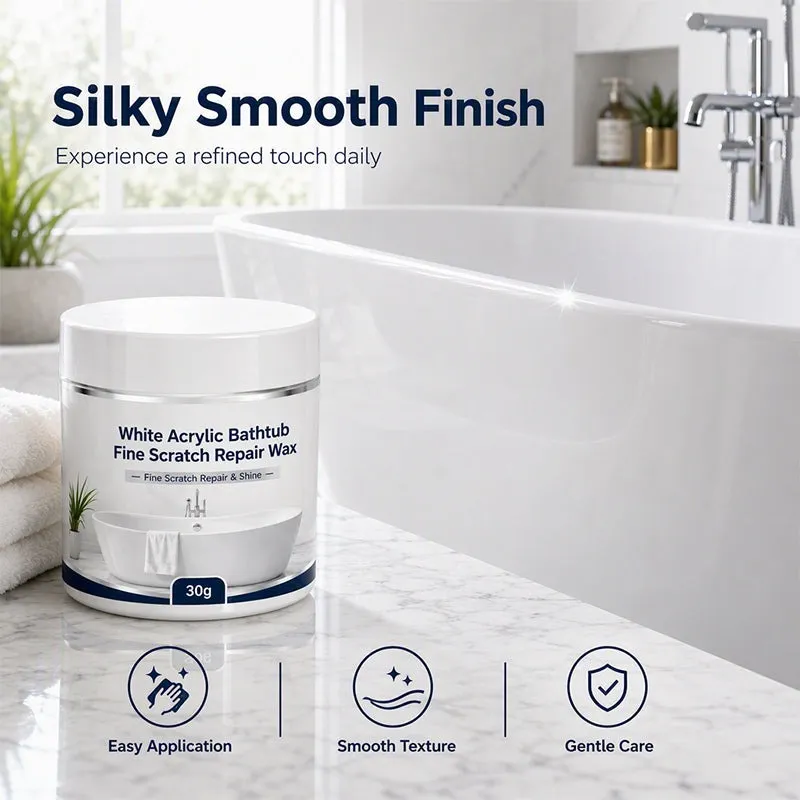 White Acrylic Bathtub Fine Scratch Repair Wax