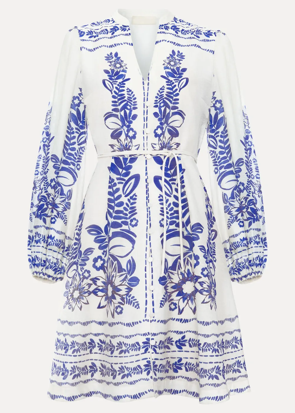 Loose Casual Art Print V-Neck Women's Dress