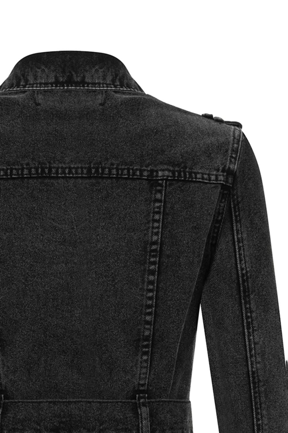 Lapel Denim Jacket