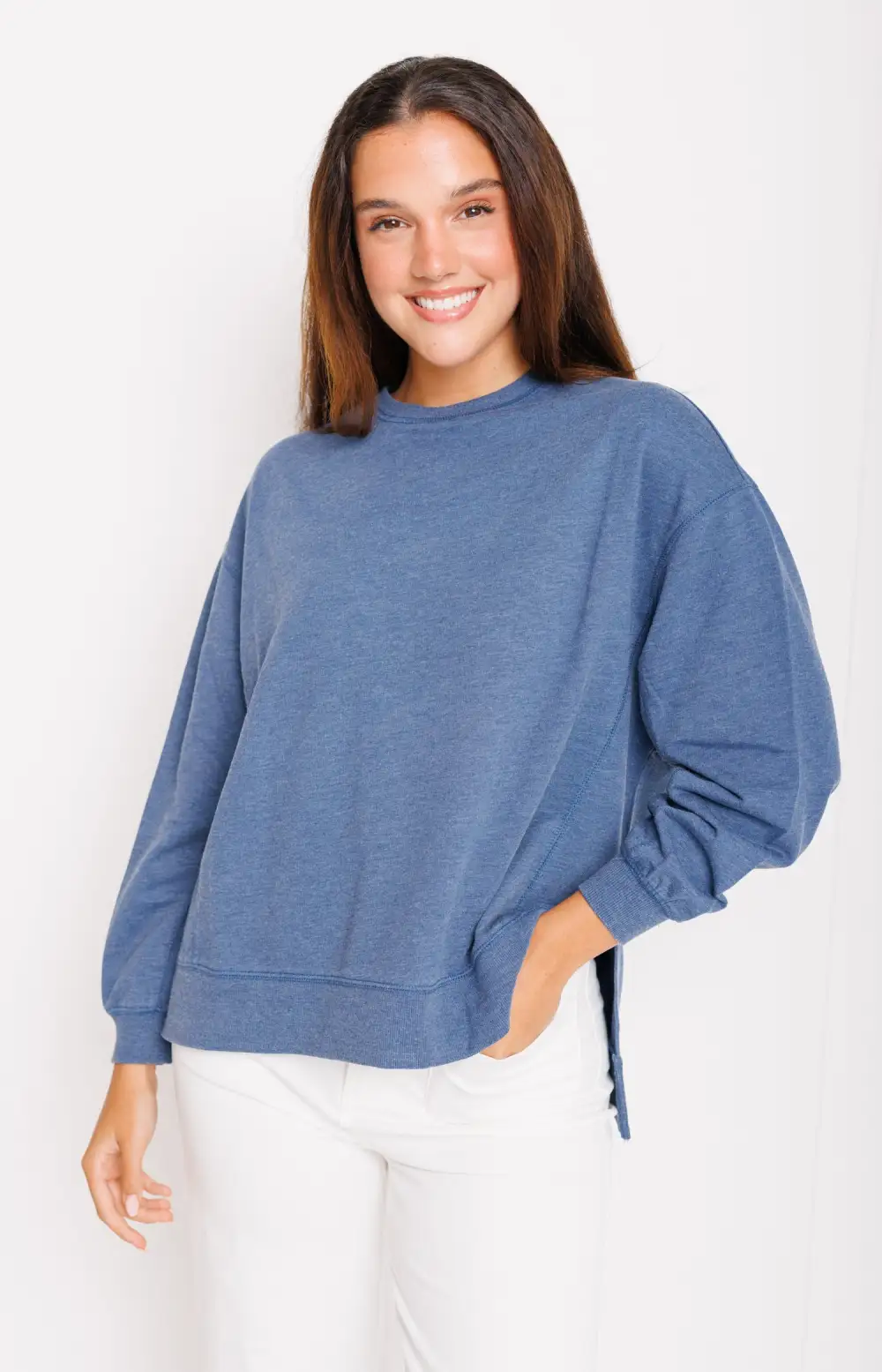 Z Supply: Modern Weekender Pullover Sweatshirt, MIDNIGHT