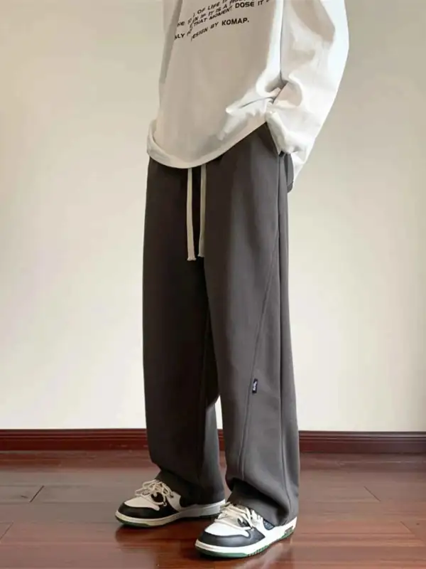 Everyday Relaxed Wide-Leg Drawstring Pants