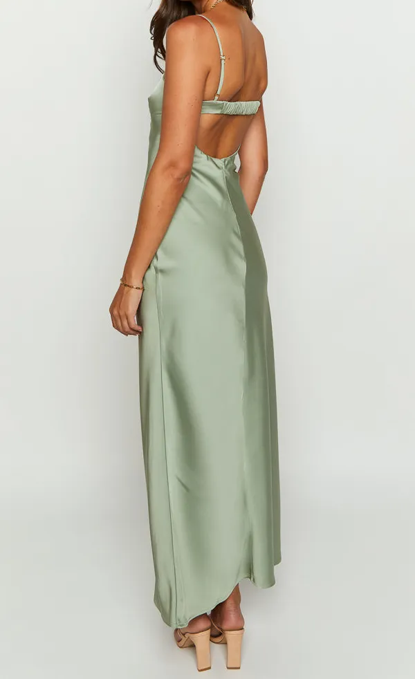 Satin Maxi Dress