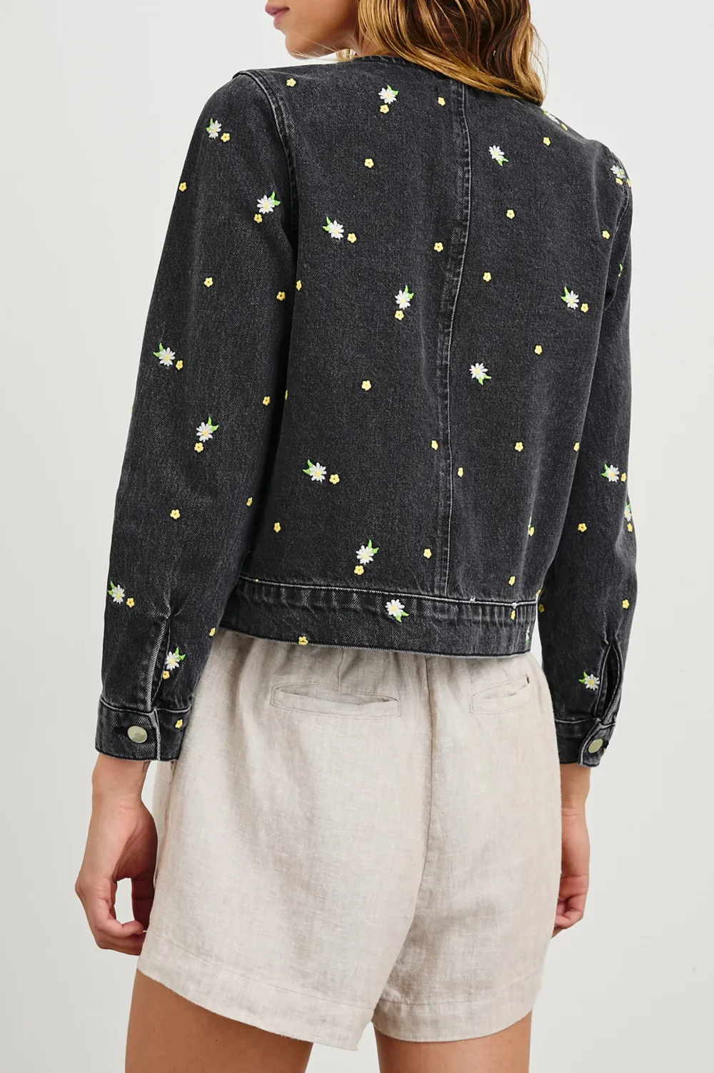 Pure Cotton Denim Raglan Short Jacket