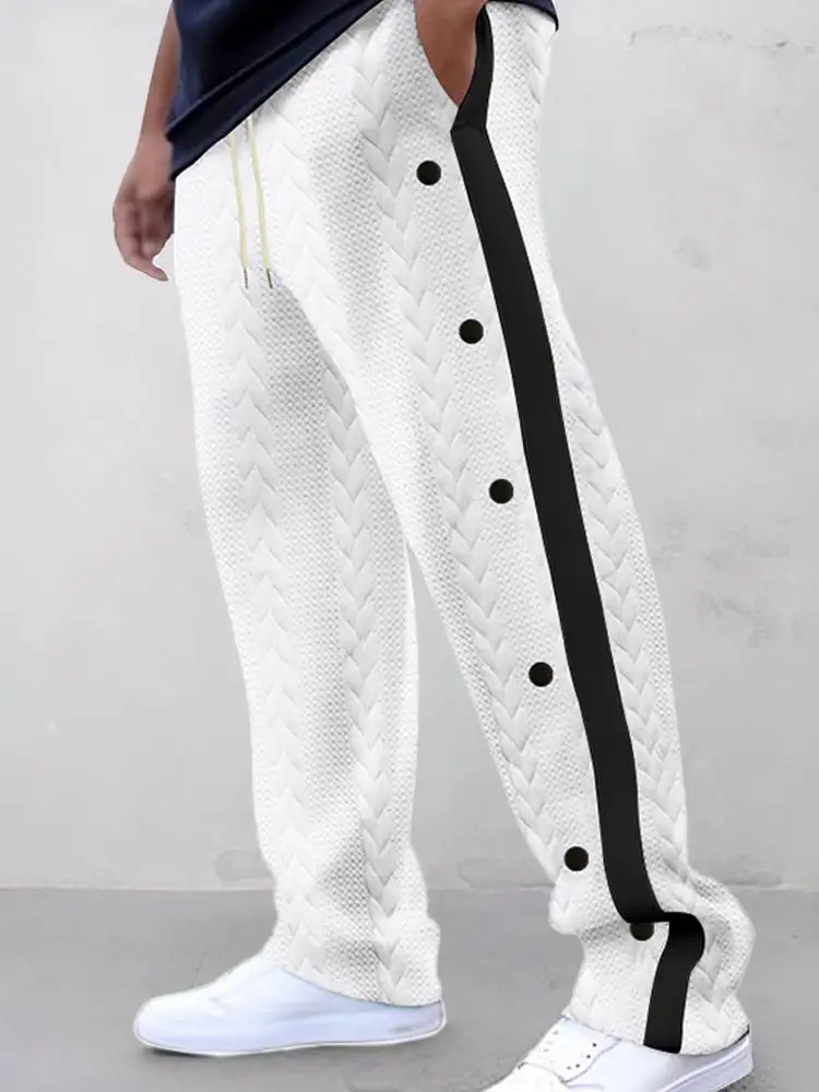 Refined Textured Pants
