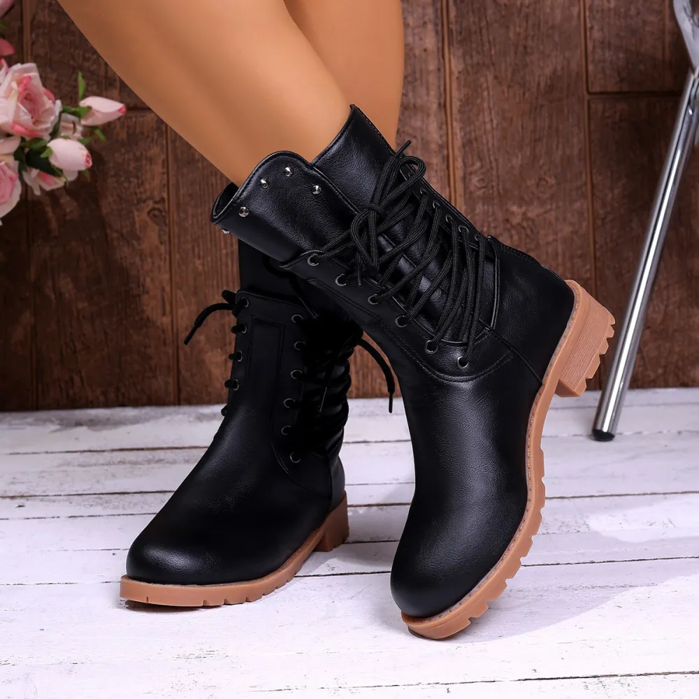 Stylish Versatile Amazon European & American Women's Boots