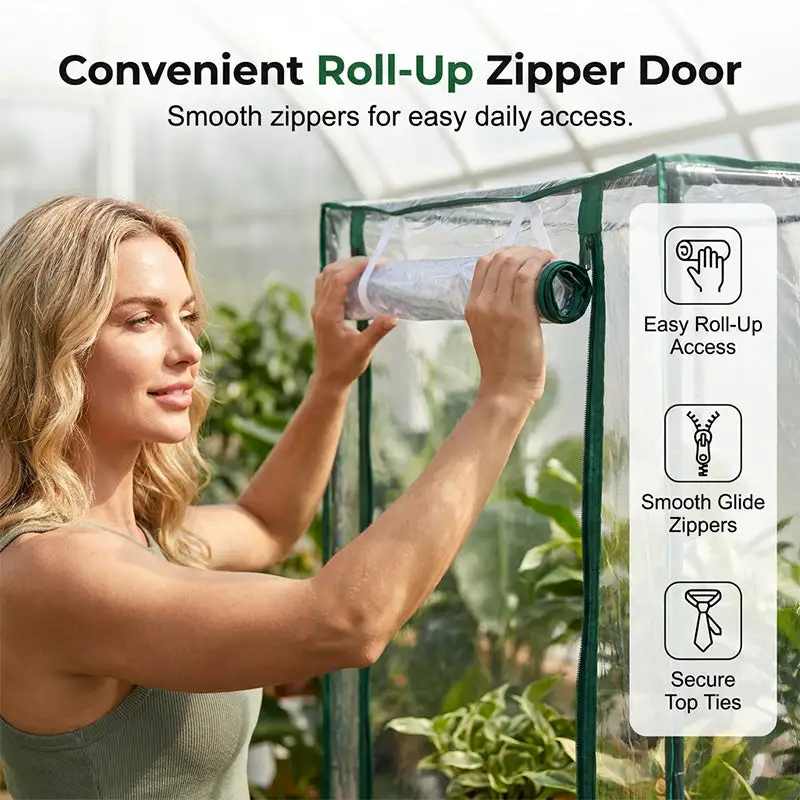 🥳2026 HOT SALE🥳💞50K+ SOLD! ❄️🌿 All-Weather Plant Cover – clear PVC lets sunlight in, keeps frost out. Grow herbs & veggies all year round. Indoor & outdoor use!