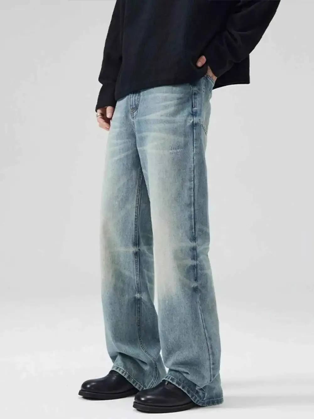 Wash Wide Leg Relaxed Fit Jeans