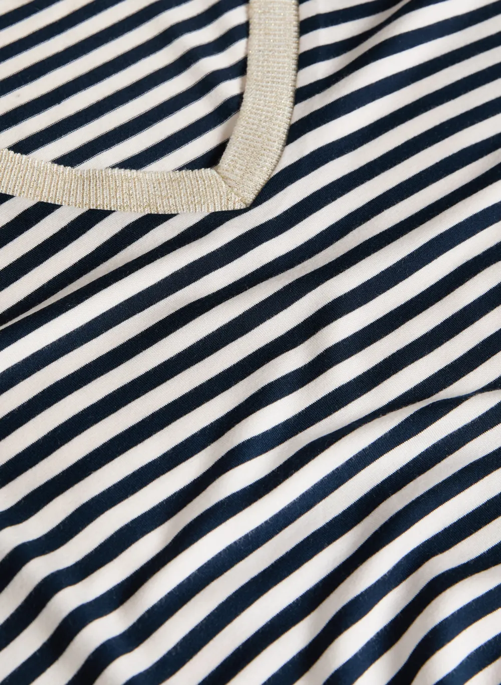 Striped V-Neck Top