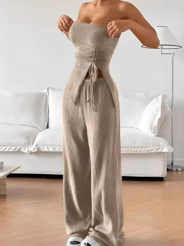 Knit Ribbed Jumpsuit