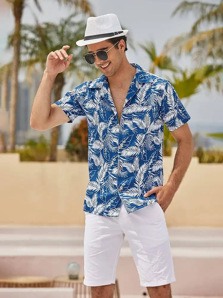 Soft Weave Cotton Linen Printed Shirt