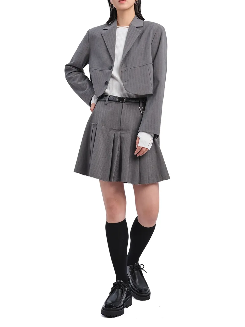 Cropped Short Suit Jacket