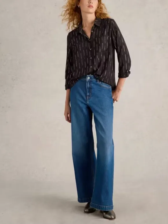 Long Sleeve Metallic Shirt