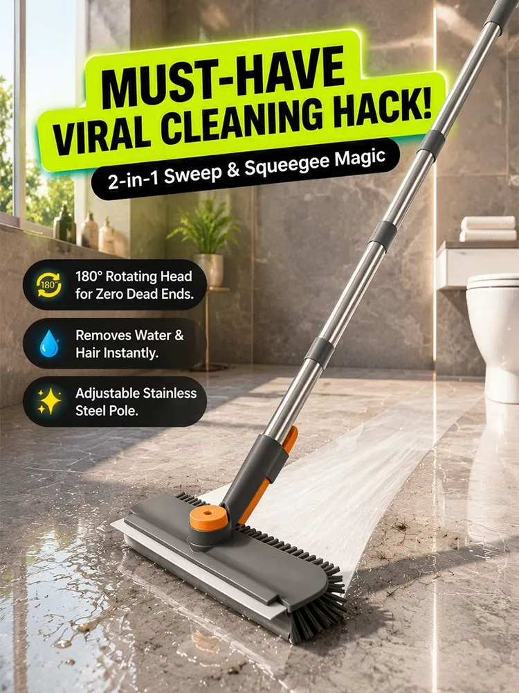 V-shaped floor brush