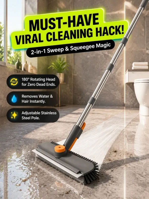 V-shaped floor brush