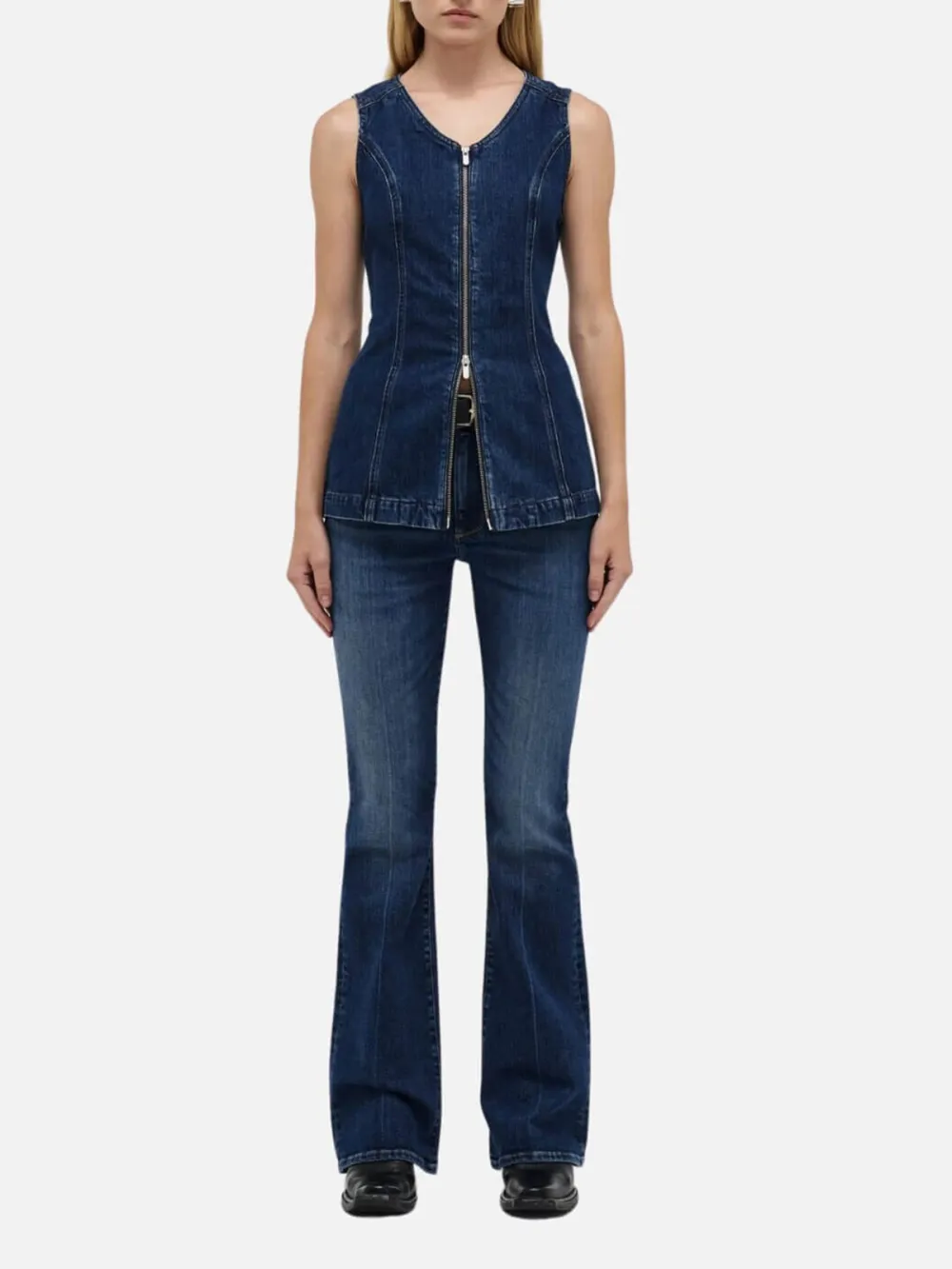 Plain Bootcut Jeans with Pockets