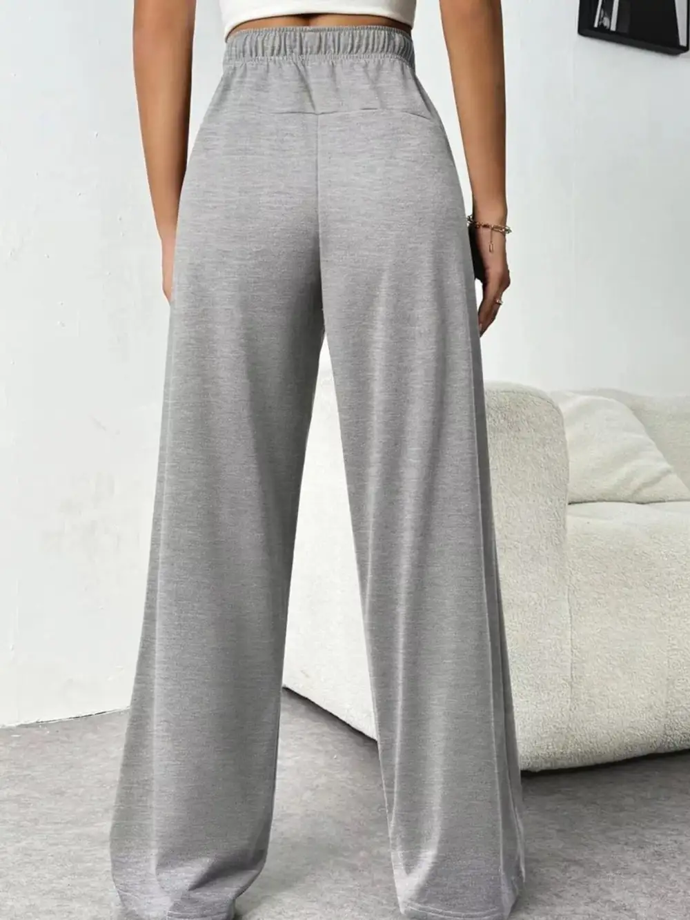 Everyday Drawstring Wide Leg Pants